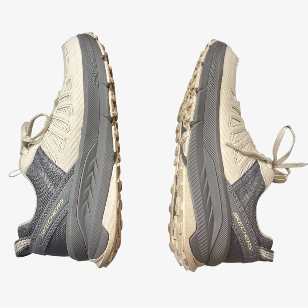 Skechers Switch Back Cascades Trail Shoes Sneakers 8.5 Natural Hiking Trainers - Picture 6 of 11